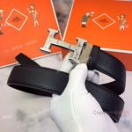 High Quality Copy Hermes Men Leather Belt - New Buckle